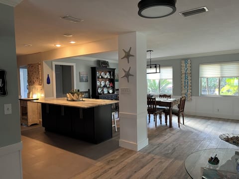 Entrance into newly remodeled kitchen