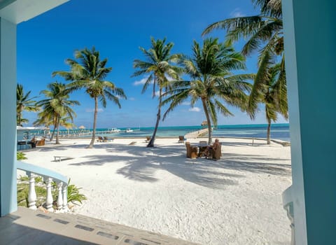 Your veranda is just steps from the beach!