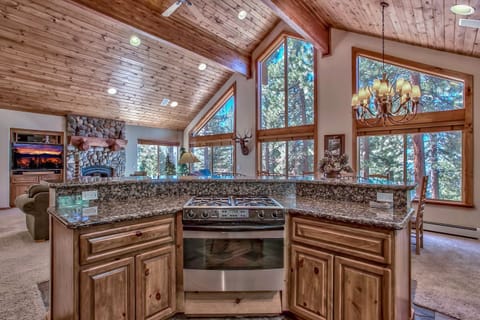 View of Great Room from the Kitchen Island