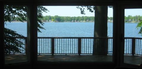 Relaxing view of the biggest part of Paw Paw Lake.