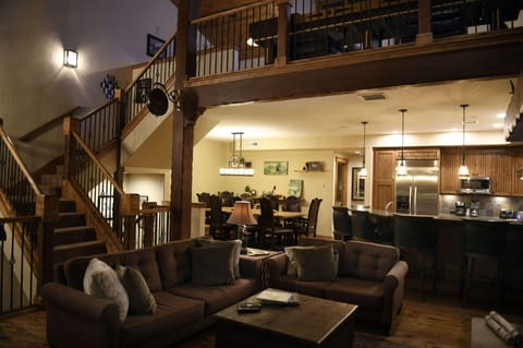 View of the dining room and kitchen from the Living Room