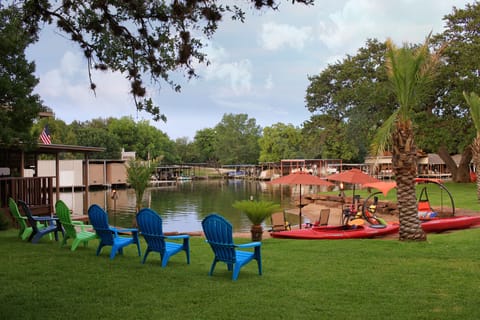 Chairs provided. Great view ! 