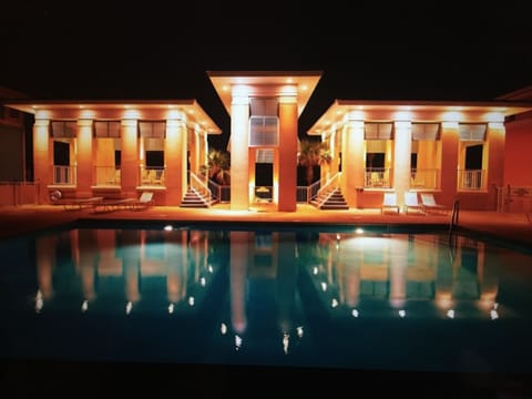 main pool at night