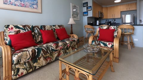 Just installed new sofa cushions and covers!