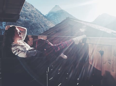 Sun drenched panoramic balcony