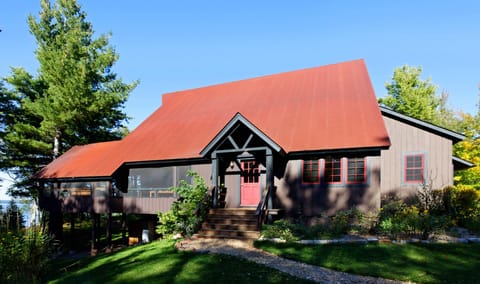 beautiful setting in the white pines overlooking the lake