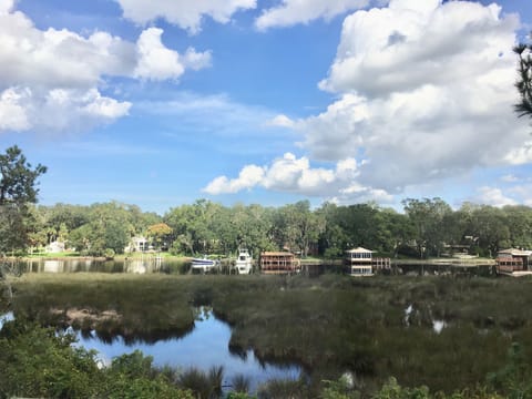 Pristine view from master bedroom & living areas.