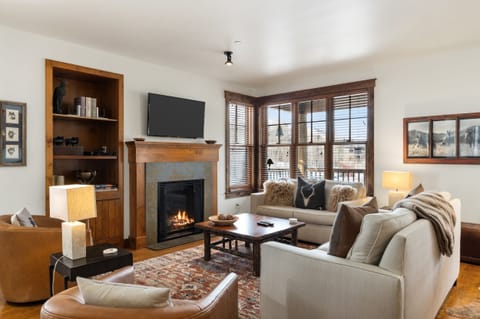 Living Room with Fireplace