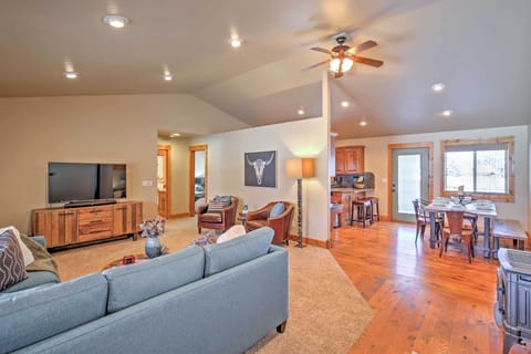 Open living space promotes bonding with family and friends.