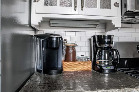 Local coffee grounds are provided (please bring your own pods if you'd like to use the Keurig).