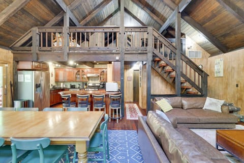 Food, Board Games, TV, reading nook, and naps can be seen often from this very spot