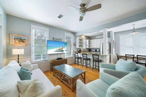 LIVING AREA OPEN TO KITCHEN AND DINING AREA