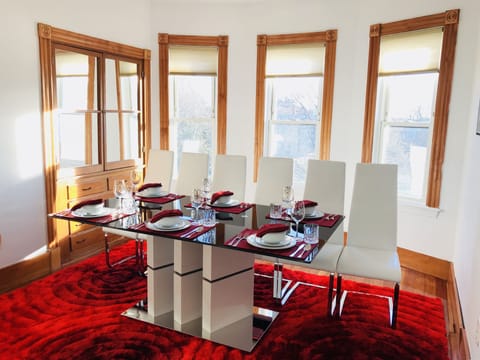 Host your special event at the beautiful dining room or simply vacation in style