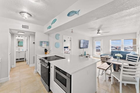 1 BR/1BA beachfront, heat pool, laundry, historic Pass-a-grille