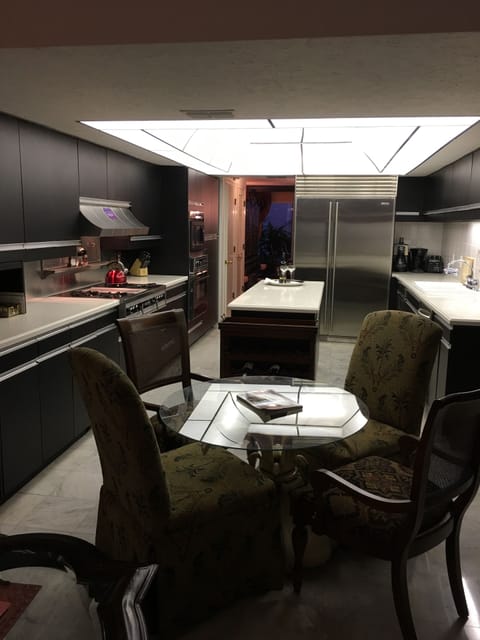 Cooks kitchen with has range