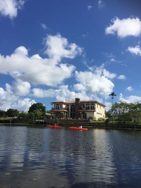 Rear view of the home from the lake