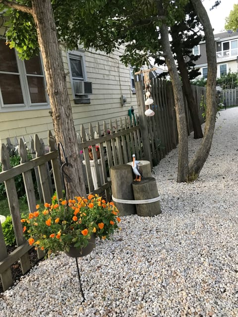 Private walk to back entrance.