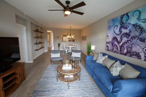 Kick back and relax in style and comfort from the living room.