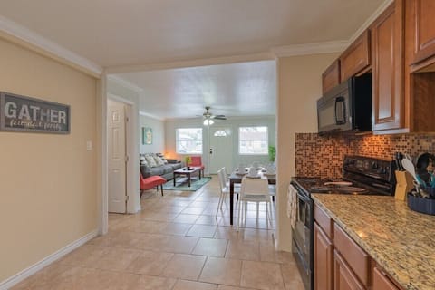 Well equipped spacious kitchen