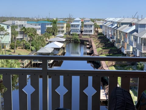 View of the canal from your balcony