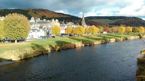 River Tweed, with Venlaw hill in the distance
