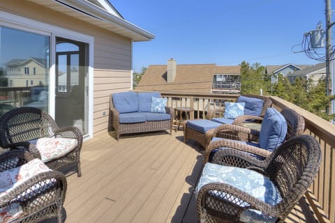 Relax out here in the morning or evening with a pleasant drink.