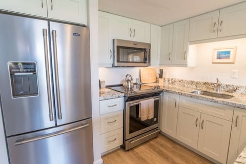 New stainless steel full sized appliance.