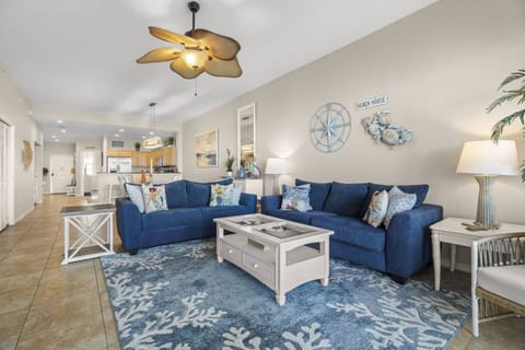 Plenty of Space for All to Gather in the Comfortably Furnished Living Room