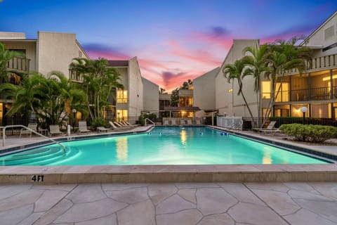 Enjoy the Siesta skies from the heated community pool