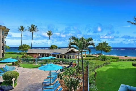 Lanai view of Oasis Bar and Grill