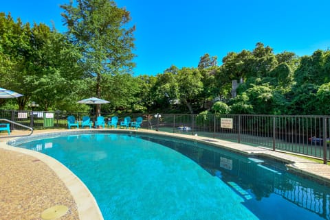Inverness pool sits on the Comal riverbank.