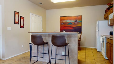 Dining area and kitchen