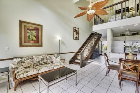 Living Room - Ceiling fan, flat screen TV, wifi