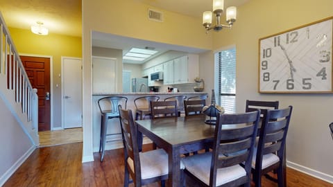 Dining area with additional seating