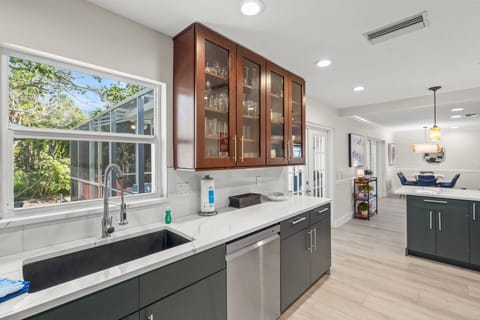 Home is bright and open with a flare of sophistication!