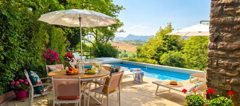Private Pool & Heated Hot Tub | Romantic Stone Villa with Panoramic Views