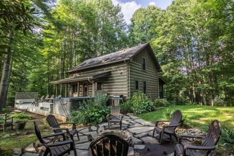 Fire pit and pathway to home