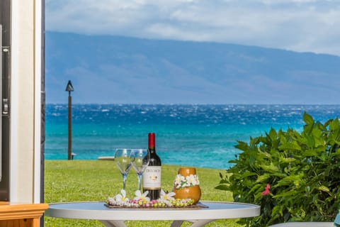 Your daily view - Sipping wine looking at the beautiful view of the ocean!