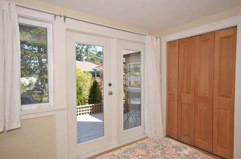 Leading to the deck and garden.