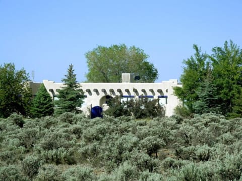 Main house surrounded by native southwest sage