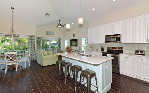 Kitchen and living room