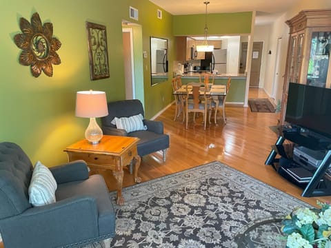 The living room has a Sofa Sleeper!