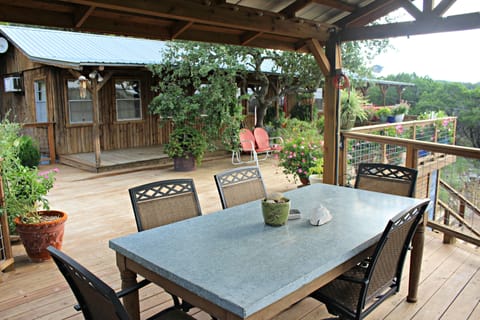 Front of cabin + 900+ sq ft deck