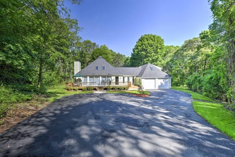 East Falmouth Vacation Rental | 3BR | 2BA | 1,550 Sq Ft | Stairs to Access