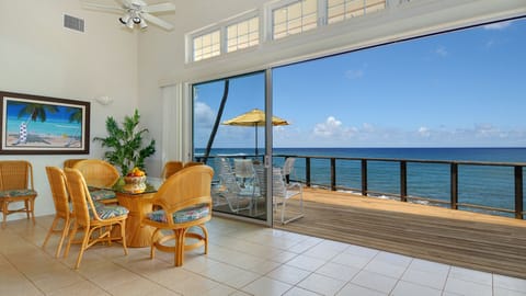 Hale Kilo Kilo at Kukuiula Bay - Oceanfront Dining Room & Lanai - Parrish Kauai