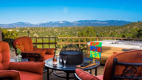 The spa provides spectacular views of the Sangre de Cristo Mountains.
