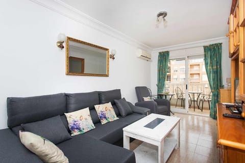 The sunny, spacious lounge.