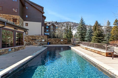 Enjoy the year round heated pool and hot tubs.