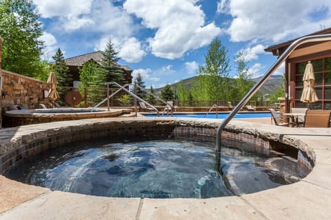 Soak away sore muscles or just relax in the hot tubs.