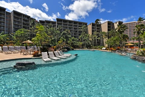 Newly renovated fresh water garden pools